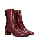 Aquazzura Groove Women's Boots Red/Eggplant Leather