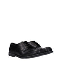 Męskie skórzane czarne Dolce&Gabbana Derby Re Edition
