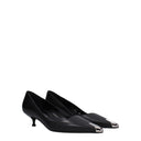 Alexander Mc Queen Women's Black Leather Décolleté