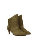 Isabel Marant City Women's Boots Suede Gray/Taupe
