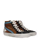 Golden Goose Sneakers Slide Classic Men Suede Brown/Black
