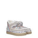 Mou Women's Boots White/Violet Leather