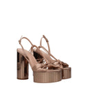 Salvatore Ferragamo Sabina Women's Sandals Beige/Amaretto Satin