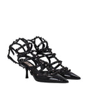 Valentino Garavani Women's Sandals Patent Black