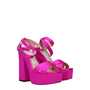 Jimmy Choo Gaia Women's Sandals Satin Fuchsia