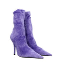 Balenciaga Women's Boots Velvet Purple/Lilac