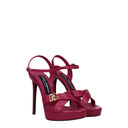 Dolce&Gabbana Women's Sandals Fuchsia/Hibiscus Leather
