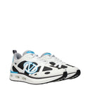 Valentino Garavani Men's Sneakers White/Light Blue Fabric
