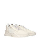 Fendi Sneakers Flow Men Leather Beige