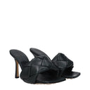 Bottega Veneta Women's Sandals Green/Ink Leather