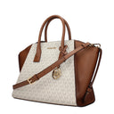 Michael Kors Avril Women's Handbag Fabric Beige/Luggage