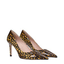 Miu Miu Women's Brown Patent Leather Décolleté
