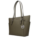 Michael Kors Charlotte Women's Shoulder Bag Green/Olive Leather