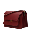 Marni Women's Shoulder Bags Leather Red/Dark Red