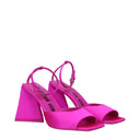 The Attico Piper Sandali Donna Satin Fucsia
