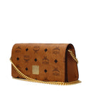 Mcm Women's Brown/Cognac Fabric Pochette