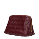 Bottega Veneta Women's Pochette Leather Red/Barolo