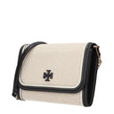 Tory Burch Emerson Pochette Mujers Tela Beige/Negro