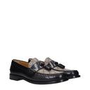 Gucci Men's Loafers Black/Beige Leather