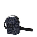 Valentino Garavani Men's Crossbody Bags Blue/Denim Fabric