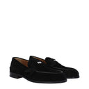 Louboutin Men's Penny Loafers Black Suede