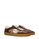 Gucci Men's Sneakers Beige/Brown Fabric