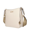 Michael Kors Jet Set Travel Women's Shoulder Bag Light Beige/Cream Leather