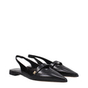 Max Mara Mujers Sandalias de Cuero Negras