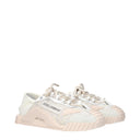 Dolce&Gabbana Women's Sneakers Fabric Grey/Pastel Pink