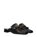 Valentino Garavani Slides And Clogs Women Leather Black
