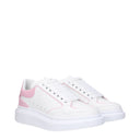 Alexander Mc Queen Baskets Larry Femme's Cuir blanc/rose