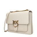 Pinko Crossbody Love Bag Soft Women's Leather Beige/Ivory