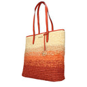 Michael Kors Women's Shoulder Bag Raffia Orange/Clay