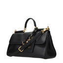 Dolce&Gabbana Women's My Sicily Leather Handbags Black