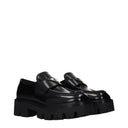 Prada Women's Leather Loafers Black