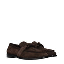 Bottega Veneta Astaire Men's Loafers Suede Brown/Dark Chocolate