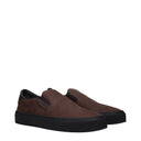 Moncler Slip On Monclub Men's Brown Suede