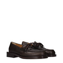 Jacquemus Marino Herrens Loafer aus braunem Leder