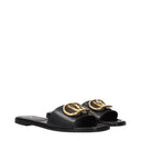 Valentino Garavani Slides And Clogs Women Leather Black