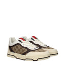 Gucci Re Web Sneakers Men's Fabric Beige/Ebony