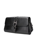 Tom Ford Women's Python Leather Silver/Black Clutch