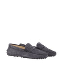 Zamszowe mokasyny damskie Tod's, szare/tar