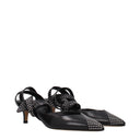 Isabel Marant Damens Sandalen aus schwarzem Leder