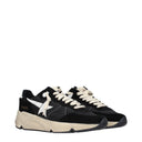 Golden Goose Running Sneakers Men Fabric Black/White