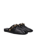 Balenciaga Slippers And Clogs The Cagoles Woman Leather Black