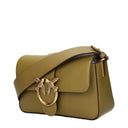 Pinko Crossbody Bags Love One Women Leather Green/Kangaroo