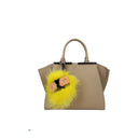Fendi Women's Yellow Fur Keychain