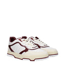 Gucci Men's Sneakers White/Dark Red Leather