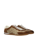 Gucci Men's Sneakers Beige/Brown Fabric
