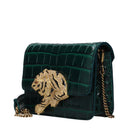 Roberto Cavalli Women's Green Leather Clutch